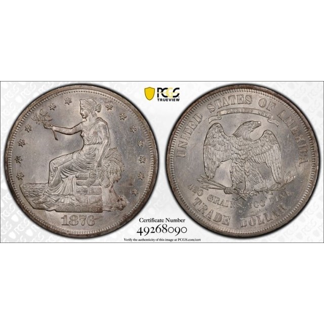 1876-S T$1 Trade Dollar PCGS AU58