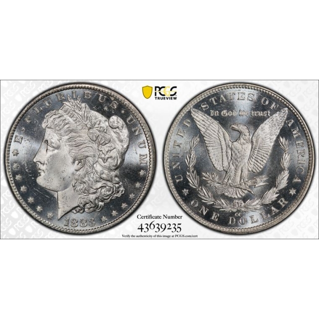 1883-CC $1 Morgan Dollar PCGS MS64PL (CAC)