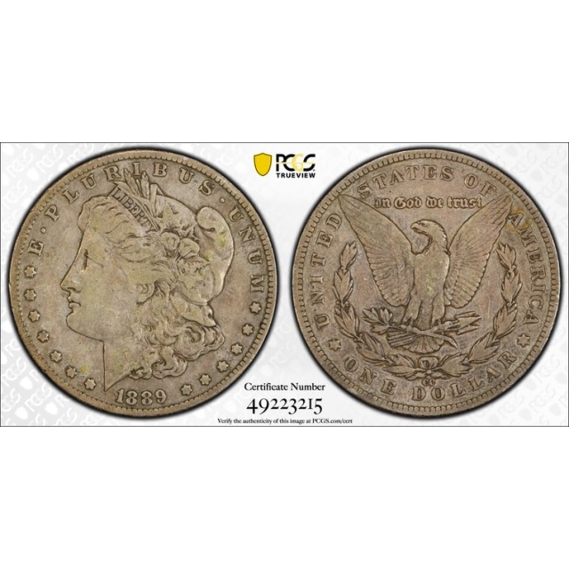1889-CC $1 Morgan Dollar PCGS F15