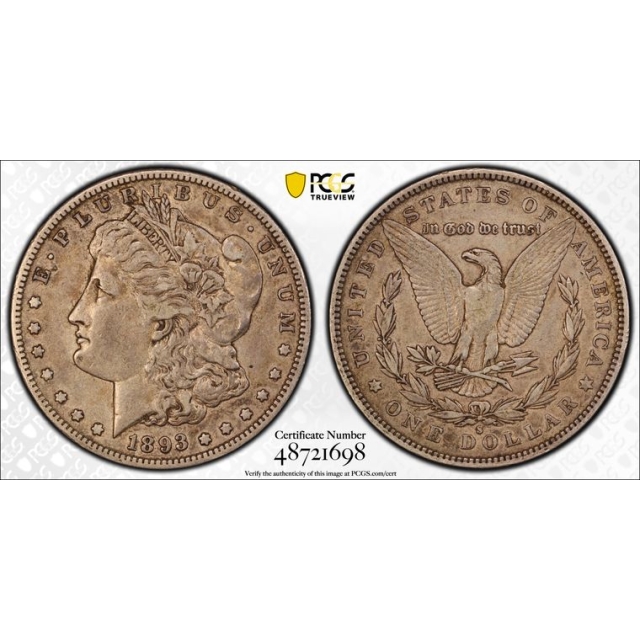 1893-S $1 Morgan Dollar PCGS VF35 (CAC)