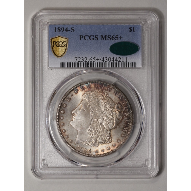 1894-S $1 Morgan Dollar PCGS MS65+ (CAC)