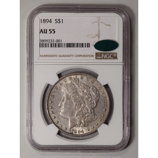 1894-O O Morgan Dollar S$1 NGC AU58 (CAC)