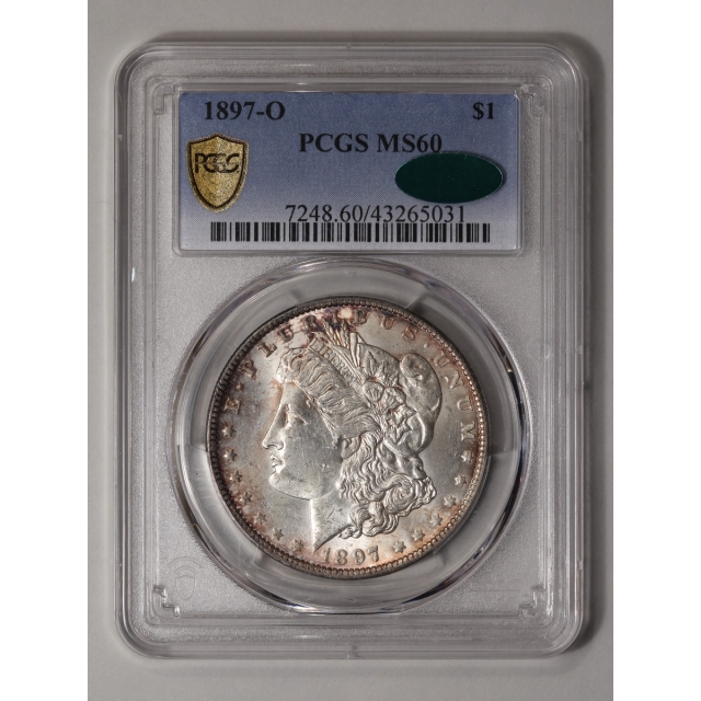 1897-O $1 Morgan Dollar PCGS MS60 (CAC)