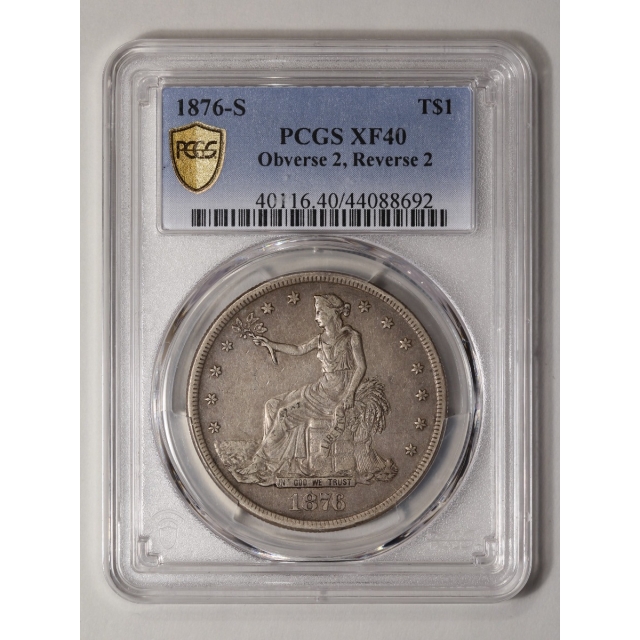 1876-S T$1 Trade Dollar PCGS XF40
