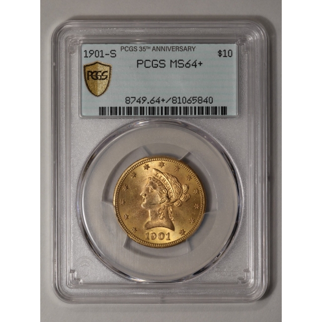 1901-S $10 Liberty Head Eagle PCGS MS64+