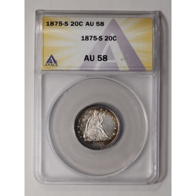 1875-S 20C Twenty Cent PCGS