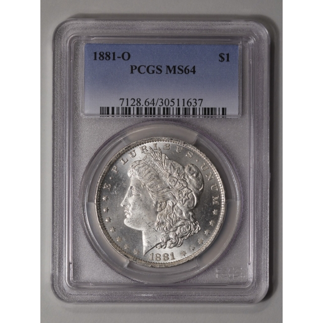 1881-O $1 Morgan Dollar PCGS MS64