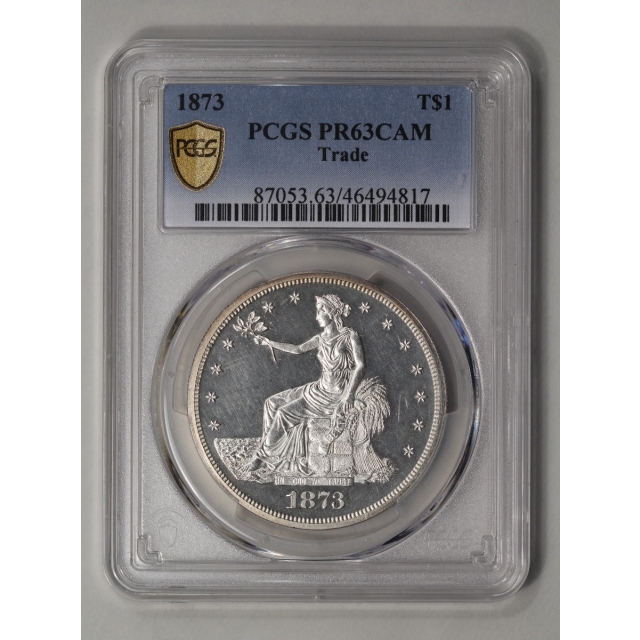 1873 T$1 Trade Dollar PCGS PR63CAM