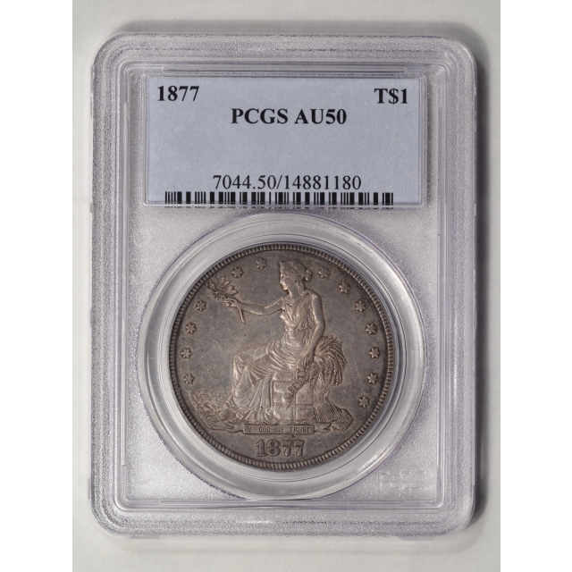 1877 T$1 Trade Dollar PCGS AU50