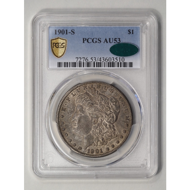 1901-S $1 Morgan Dollar PCGS AU53 (CAC)