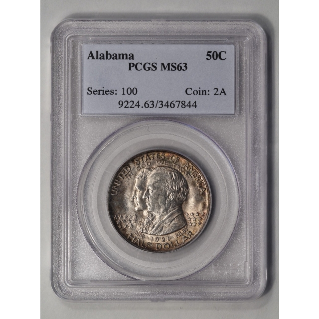 ALABAMA 1921 50C Silver Commemorative PCGS MS63