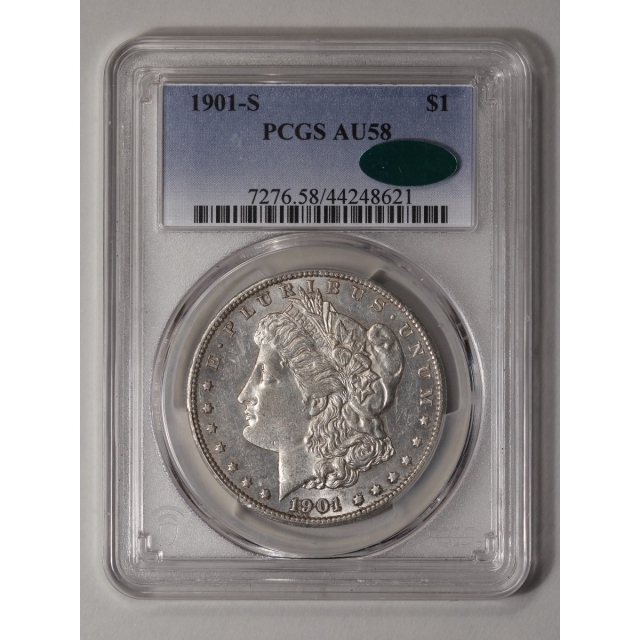 1901-S $1 Morgan Dollar PCGS AU58 (CAC)