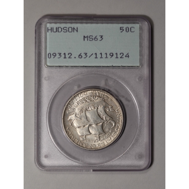 HUDSON 1935 50C Silver Commemorative PCGS MS63