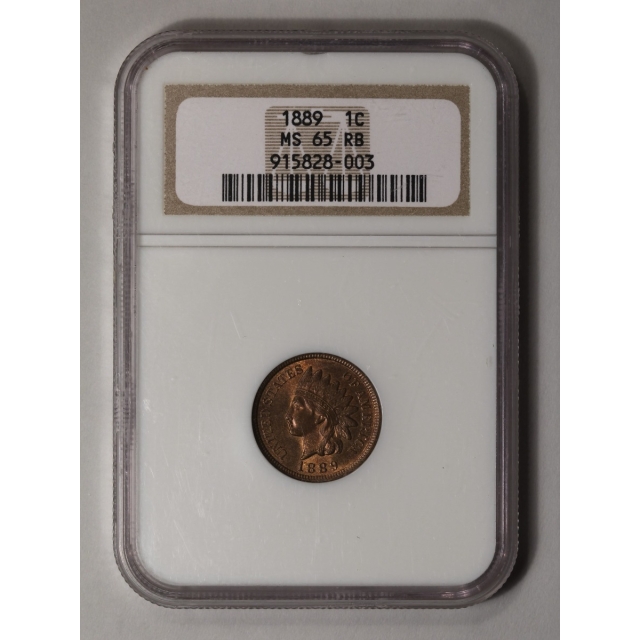 1889 1C Indian Cent - Type 3 Bronze NGC MS65RB