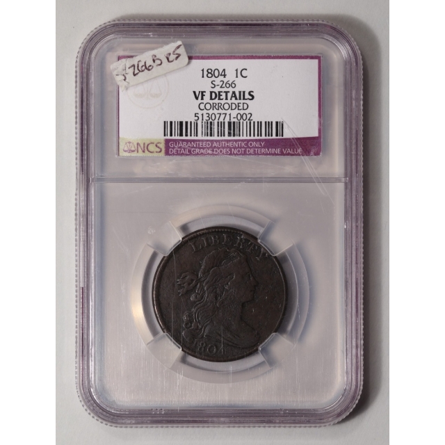 1804 Draped Bust Cent S-266 1C NGC MS51BN