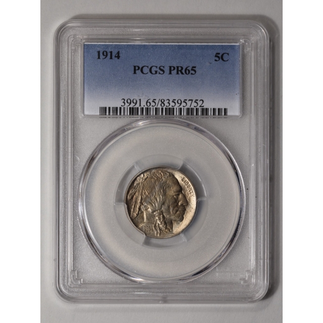 1914 5C Buffalo Nickel PCGS PR65