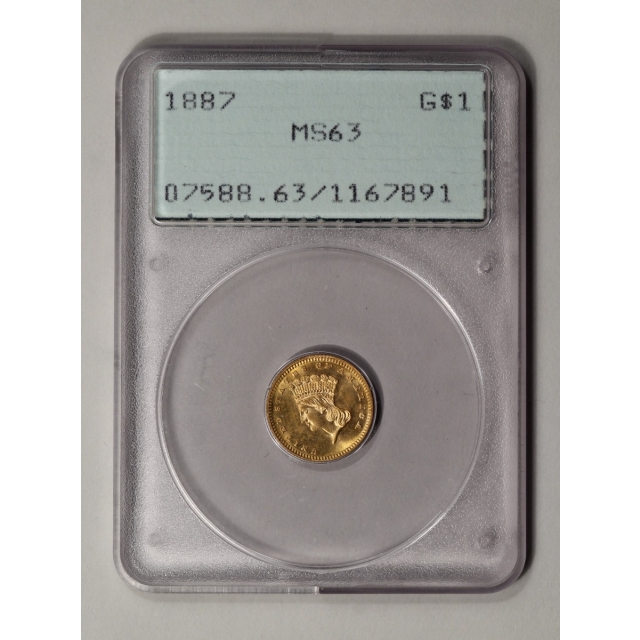 1887 G$1 Gold Dollar PCGS