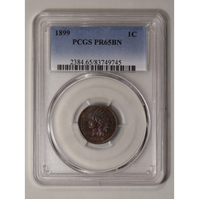 1899 1C Indian Cent - Type 3 Bronze PCGS PR65BN