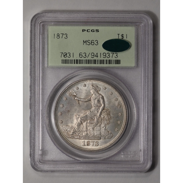 1873 T$1 Trade Dollar PCGS MS63 (CAC)
