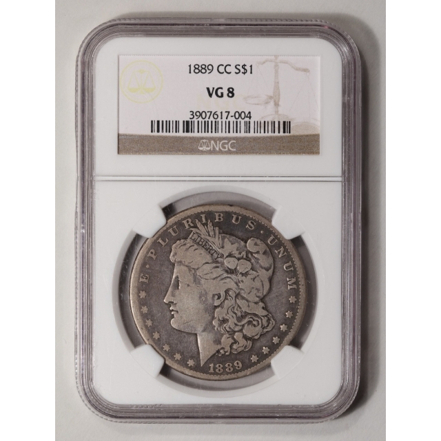1889-CC Morgan Dollar S$1 NGC VG8