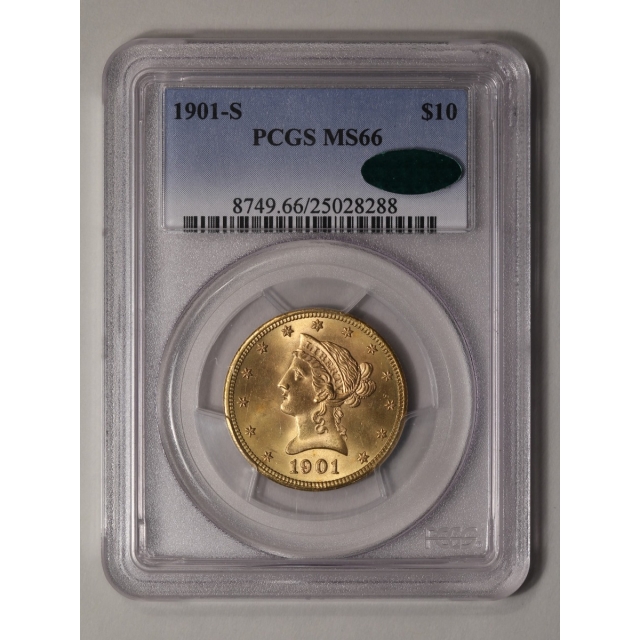 1901-S $10 Liberty Head Eagle PCGS MS66 (CAC)