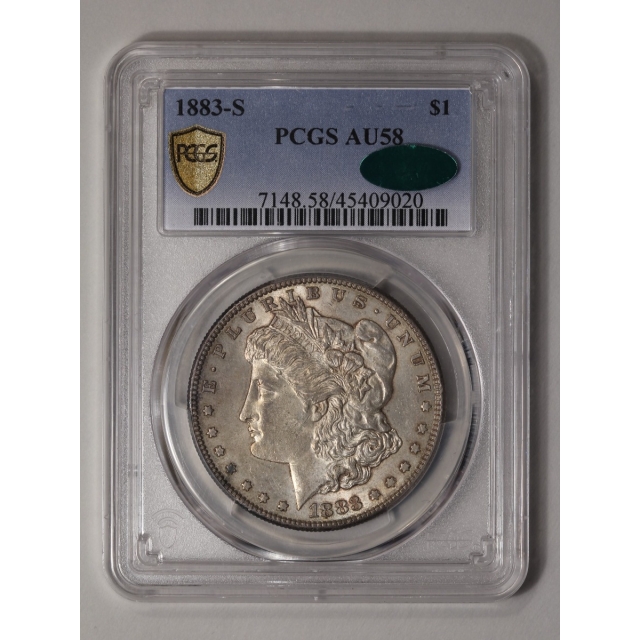 1883-S $1 Morgan Dollar PCGS AU58 (CAC)