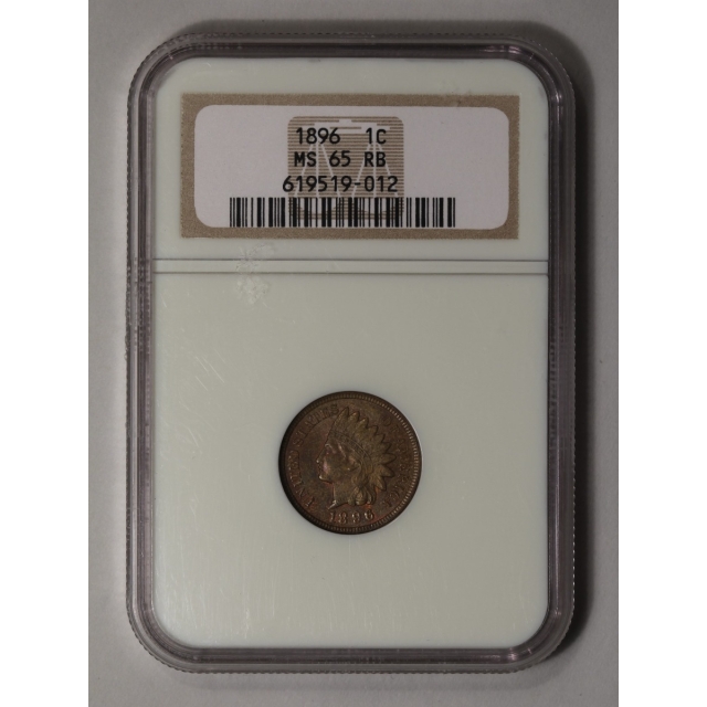 1896 1C Indian Cent - Type 3 Bronze NGC MS65RB