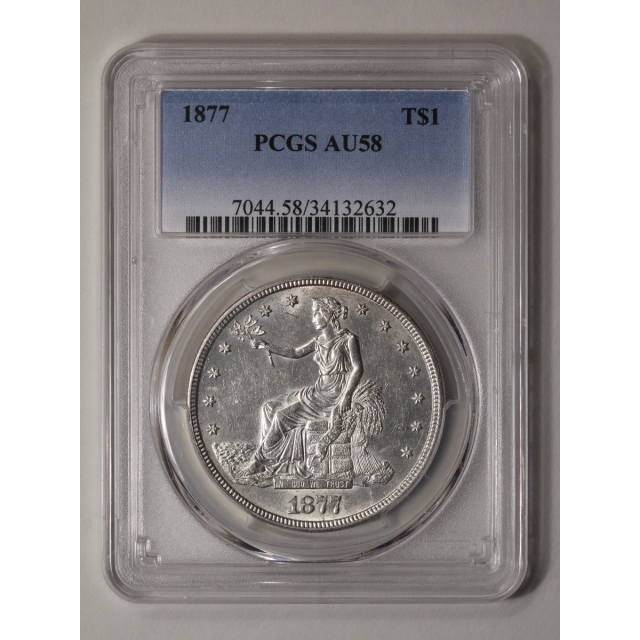 1877 T$1 Trade Dollar PCGS AU58