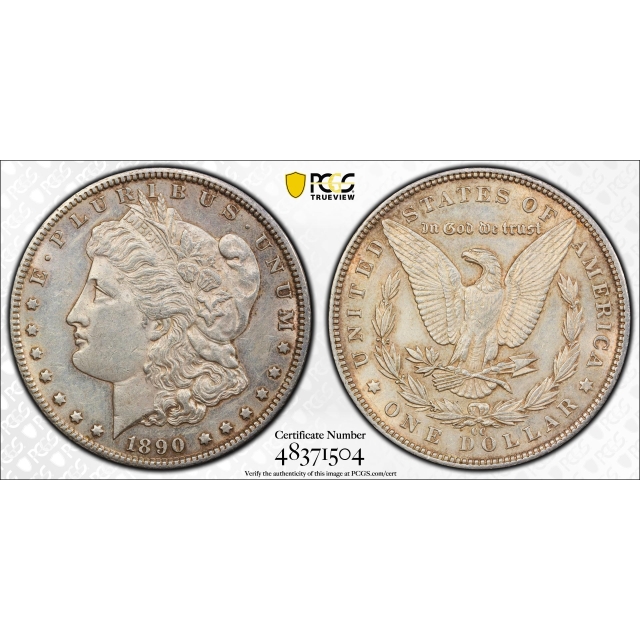 1890-CC $1 Morgan Dollar PCGS AU58