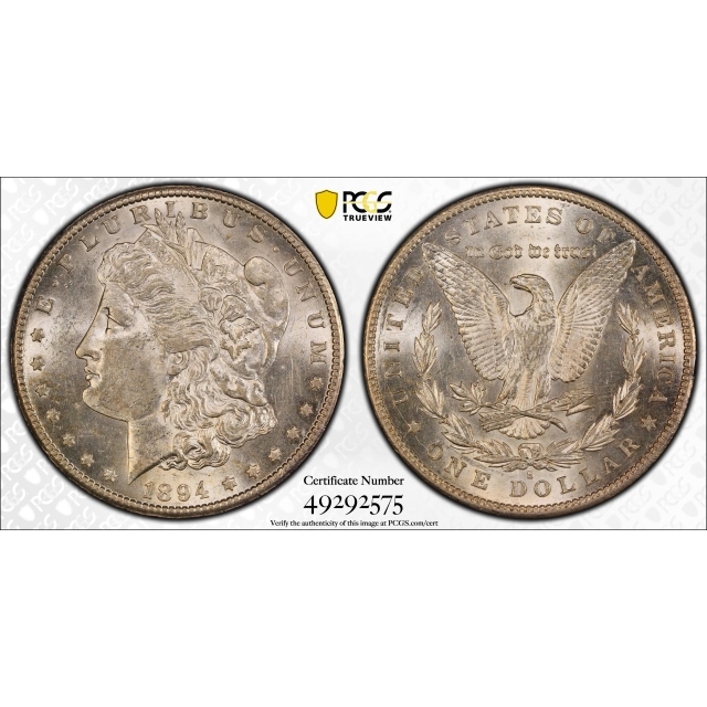 1894-S $1 Morgan Dollar PCGS AU58