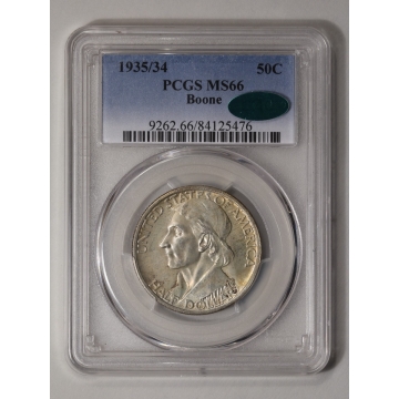 BOONE 1935/34 50C Silver Commemorative PCGS MS66 (CAC)