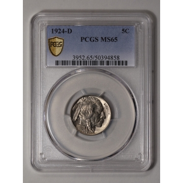 1924-D 5C Buffalo Nickel PCGS MS65 (CAC)