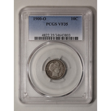 1900-O 10C Barber Dime PCGS VF35